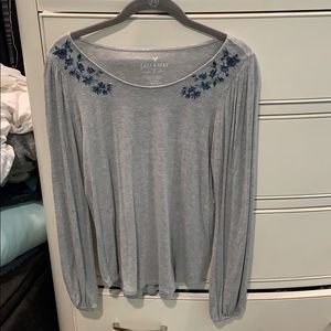 Gray American eagle long sleeve
